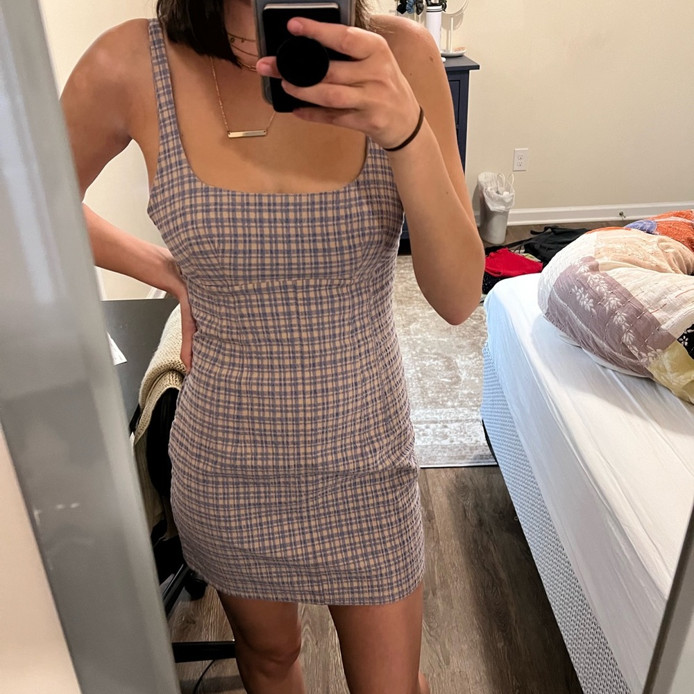 checkered dress